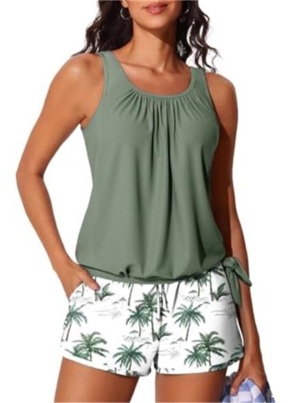 Women’s Tankini Swimsuits with Shorts Tummy Control Bathing Suit
